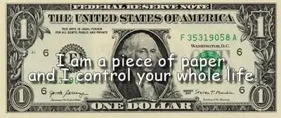 Money, money, money, makes the world fall down the plughole
