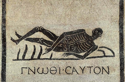 The Greek motto gnōthi sauton (know thyself, nosce te ipsum)