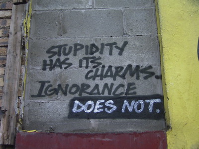 Stupidity and ignorance