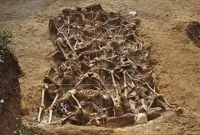 A mass grave of twenty-six republicans executed by Francoists on Wikipedia