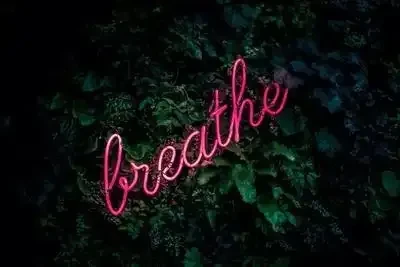 Pink breathe neon sign by Kimpton De Witt Amsterdam on Unsplash