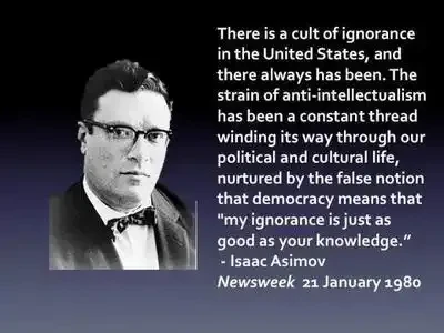 Isaac Asimov & America's Cult of Ignorance image by Joe Wolf on flickr