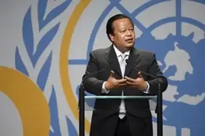 Prem Rawat speaking at the United Nations