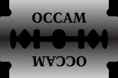 Occam's Razor by Fred the Oyster on Wikimedia