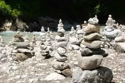 Water, rock, pond, statue, stack, stones, pebbles, boulder, shaky, by pxhere