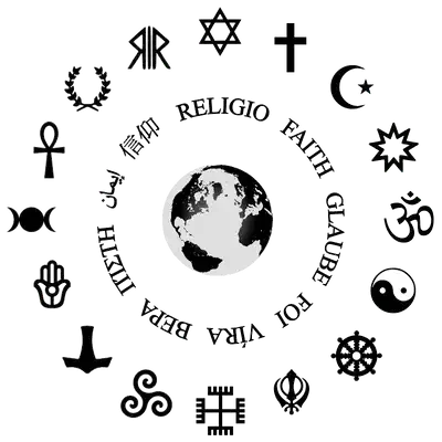 Religions by Niusereset. on Wikimedia