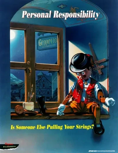 Personal Responsibility - Is someoone else pulling your strings - Poster