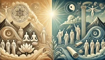 Living Masters left and Prophets right by ChatGPT