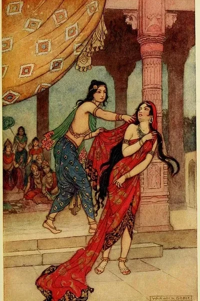 The ordeal of Drauppadi form Ramayana on timelessmoon