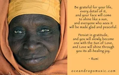 Be grateful for your life #Rumi by v on flickr